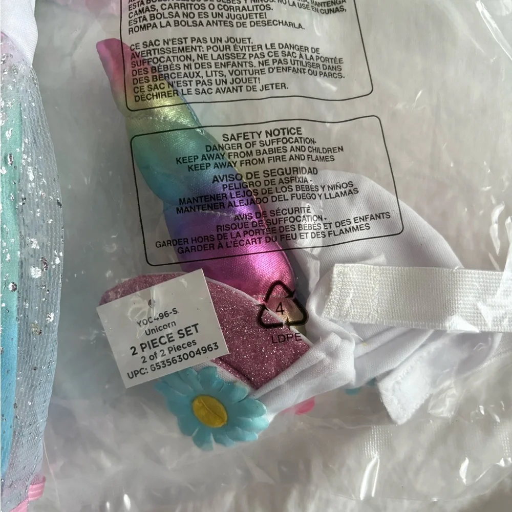 6 - 12 Months Unicorn theme costume - Party Dress w headband New